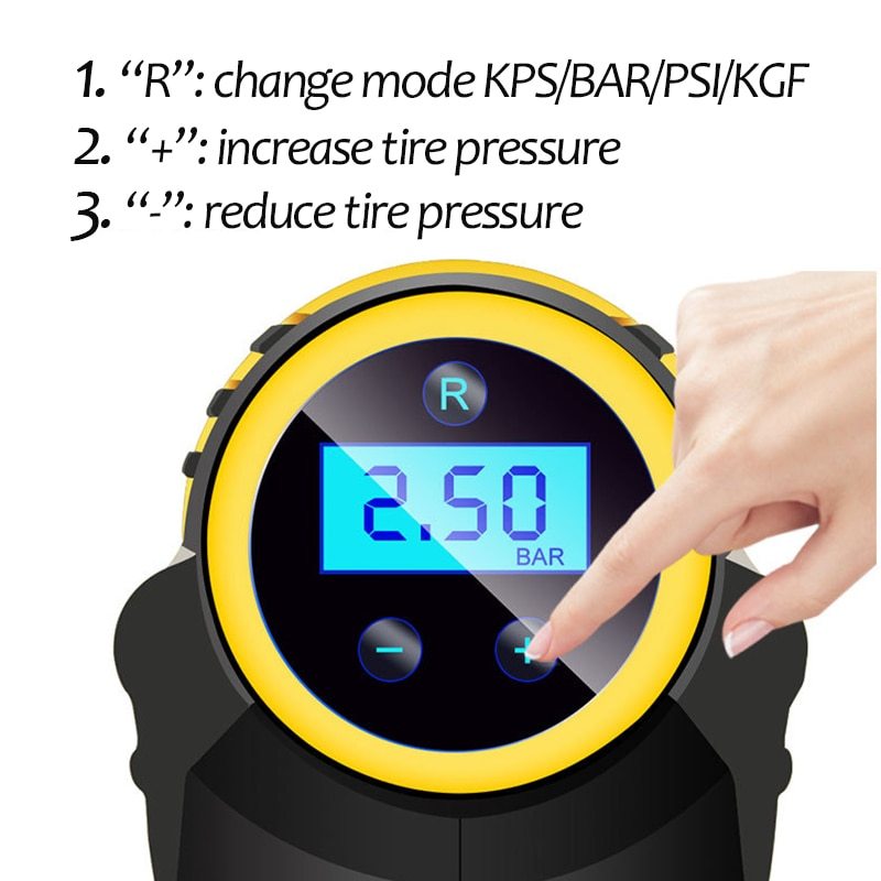 Automatic Portable Smart Car Air Compressor Pump - Teksprt